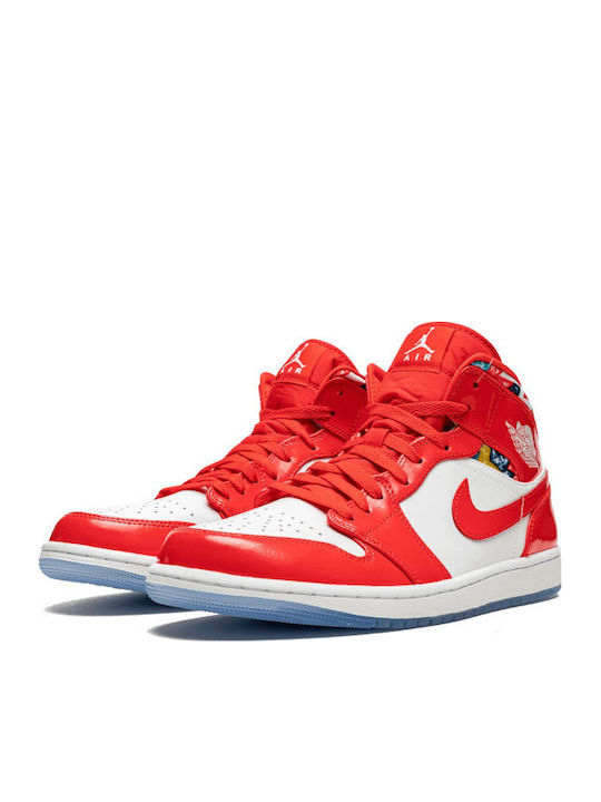 Jordan Air Jordan 1 Mid Se Sneakers Κόκκινα Jordan Air Jordan 1 Mid Se Sneakers Κόκκινα