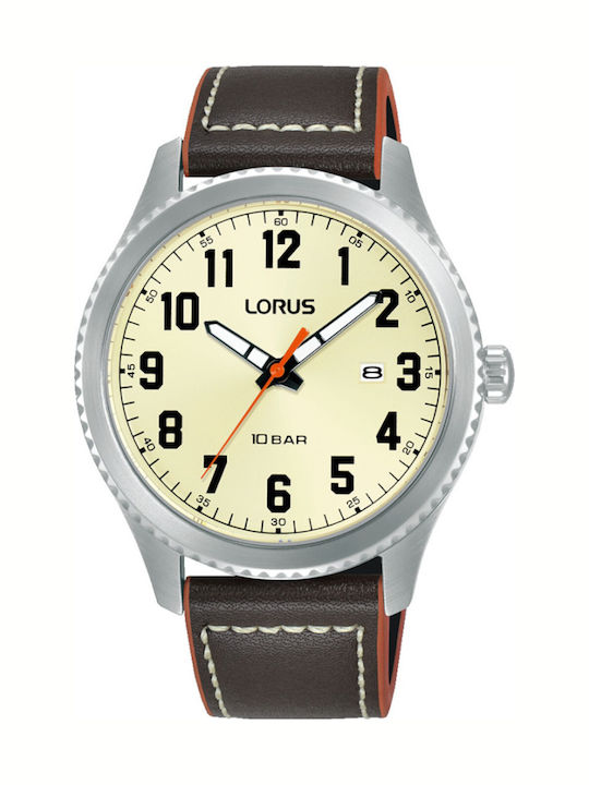 Lorus Кварцов Часовник с Кожена Каишка