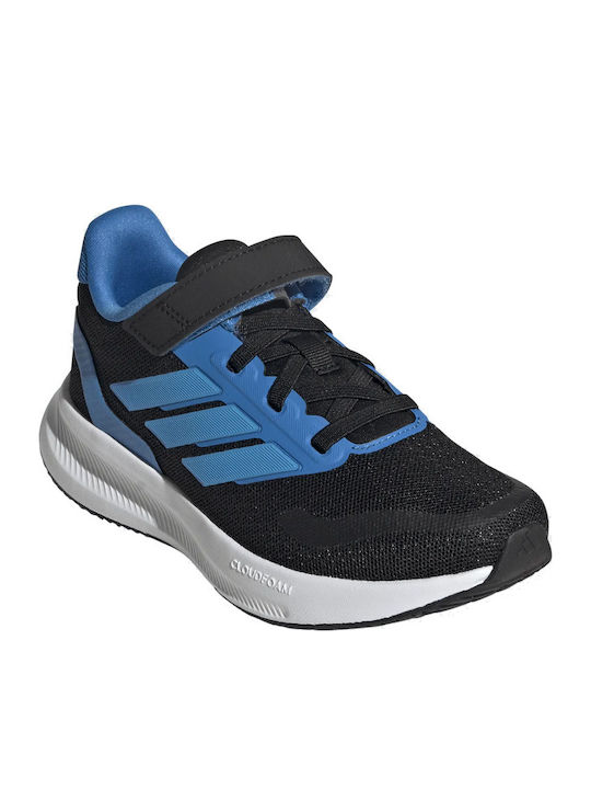 Runfalcon 5 El C Kids Sports Shoes Running with Hoop & Loop Closure Black