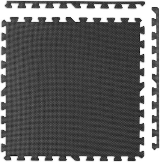 NEO Sport Podele Puzzle de Gimnastică Negre 180x120cm 6buc