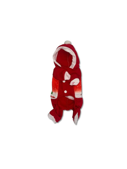 Waterproof Jacket Christmas Dog Full Body Clothing Merry Christmas Hood And Buttons Small Bonnie
