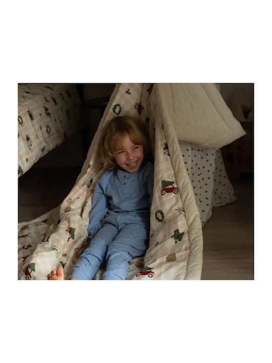 La Millou Blanket Nursery Swaddling Blankets Velvet Ecru 110x110cm