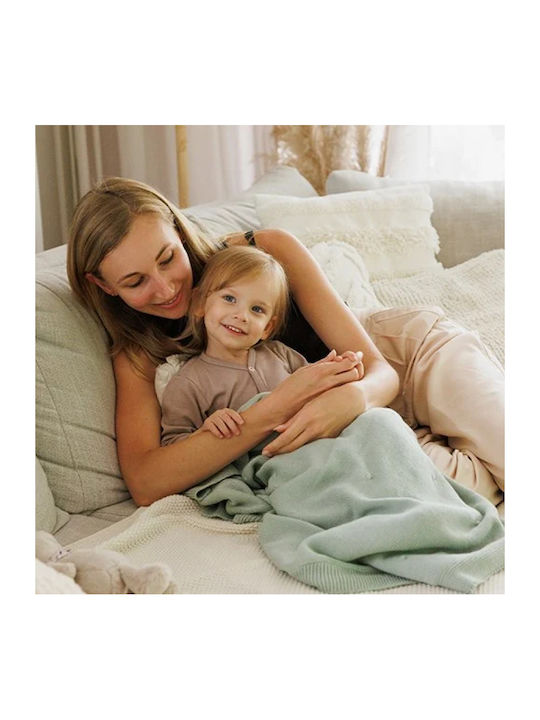 Babyono Blanket Nursery Swaddling Blankets Cotton Green 75x100cm