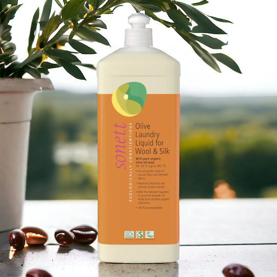 Sonett Olive Lichid Detergent cu Aromă Λεβάντα pentru Lână & Sensibil Haine 120ml