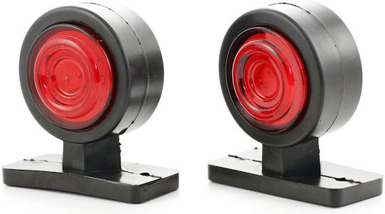 Side Marker Light Volume 20 Smd Led White-Red 24v Omega Type 1 Piece