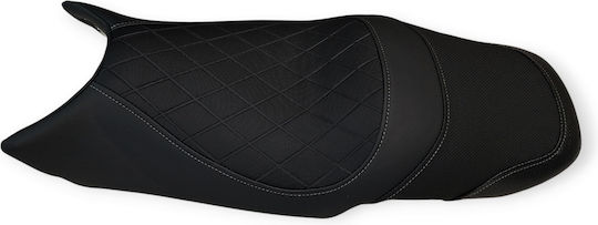 Fazer600 Gen2 S1-s2 Yamaha Anti-slip Quilted Baklavadoto Seat Cover Gray Stitches