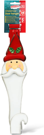 Metal Support Wreath Door Decoration – Santa Claus Model – 38 Cm