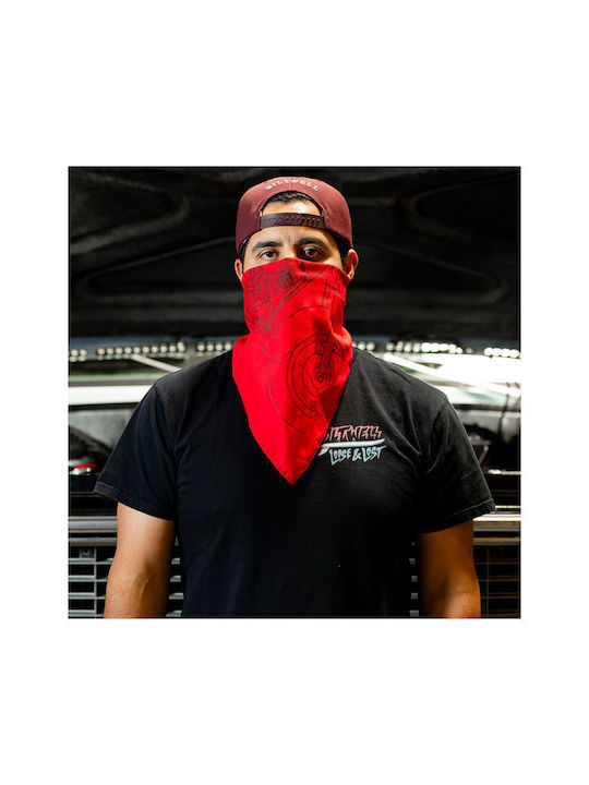 Biltwell Бандана Pan Червена 55,8 Cm X 55,8 Cm Bandana Red