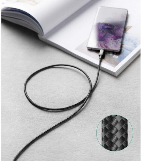 iPEAX Braided USB 2.0 Cable USB-C male - USB-C Black 1.5m