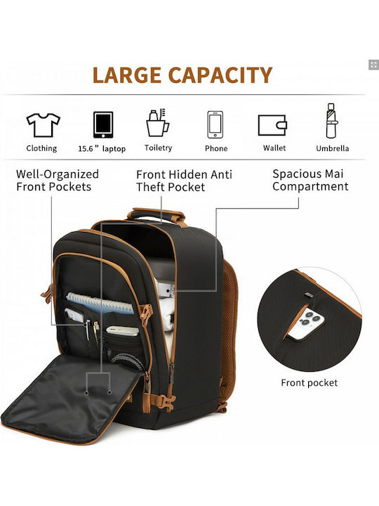 Miss Lulu Backpack Backpack for 15.6" Laptop Black BPK2551-BK/BN