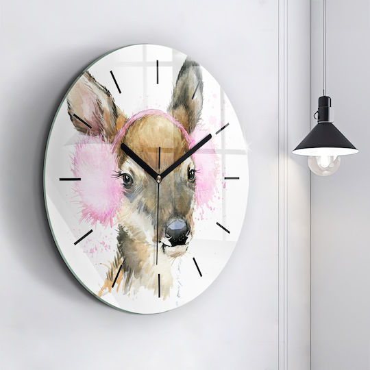 Tulup Kids Glass Wall Clock