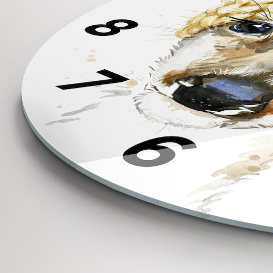 Tulup Kinder Wanduhr Glas