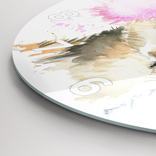 Tulup Kinder Wanduhr Glas
