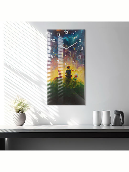 Tulup Kids Glass Wall Clock 30x60cm