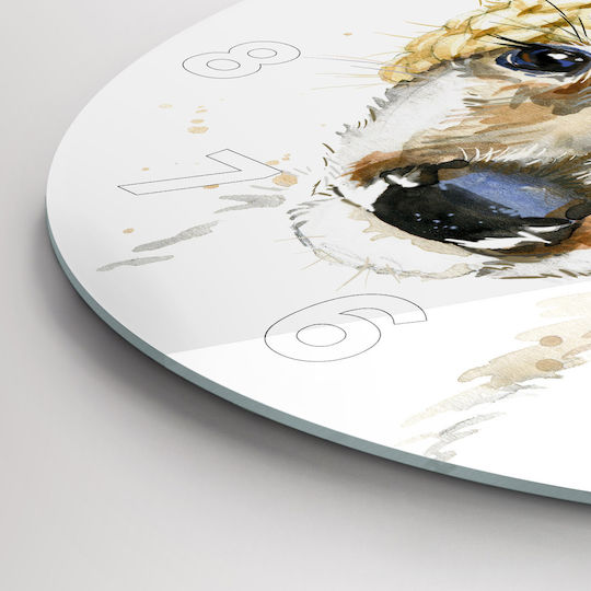 Tulup Kinder Wanduhr Glas