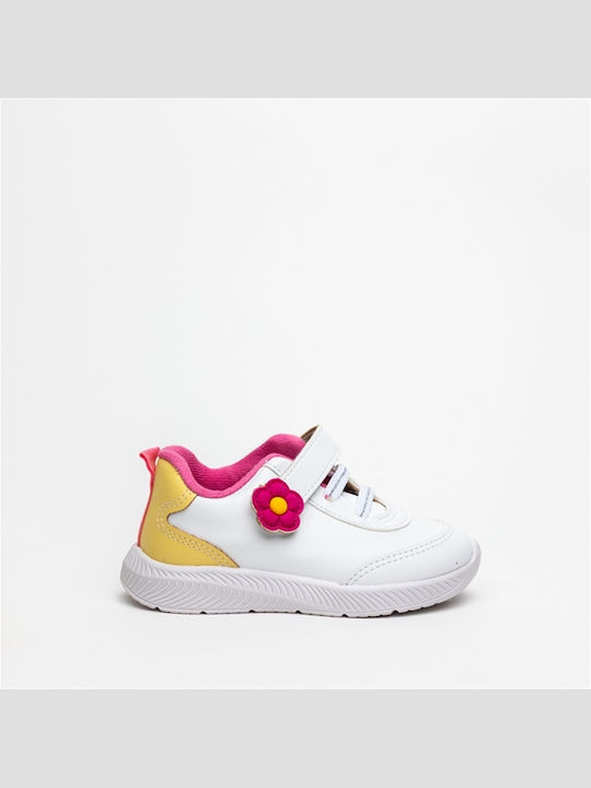 Παιδικά Sneakers με Σκρατς Λευκά