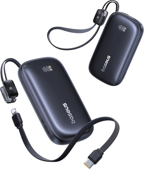 Baseus EnerFill FC21 QPow3 Ultra Power Bank 10000mAh 45W with USB-A Power Delivery Quick Charge Port Black