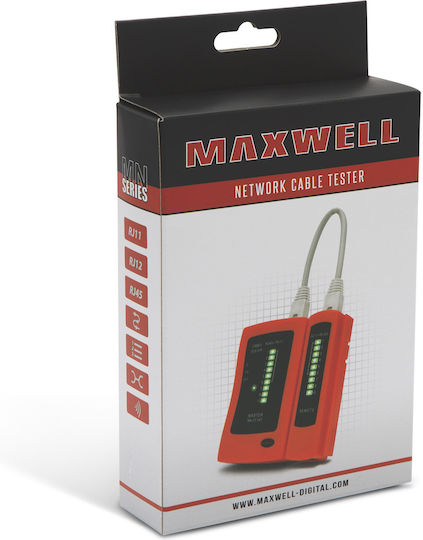Maxwell Digital Rj11 Rj12 Rj45 Cable Testing Device