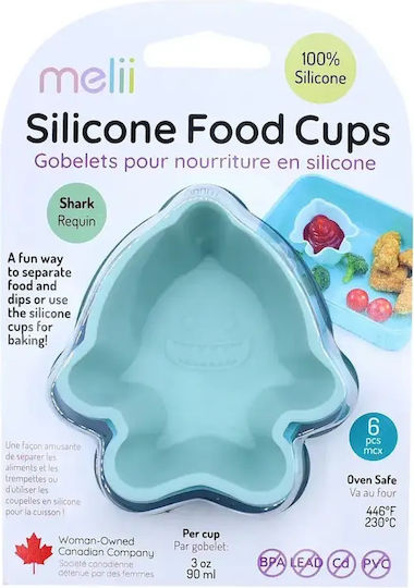 Melii Toddler Silicone Food Container Set Brown 6 Pieces