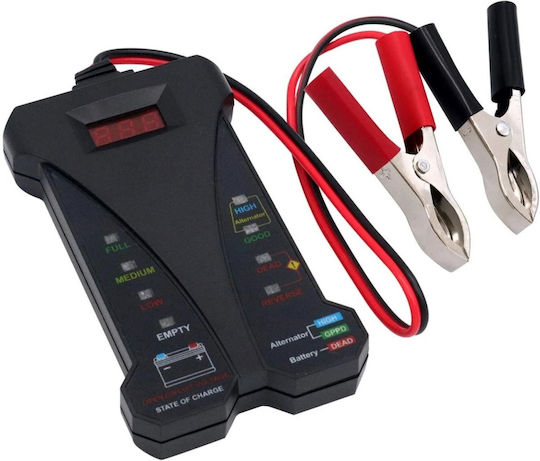 Digitaler Batterietester 12V Auto Batterien Techstar Voltmeter Lichtmaschinen-Ladesystem-Analyzer