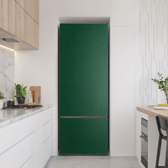 Magnetisches Wandsticker Kühlschrank Schutzabdeckung Design Dunkelgrün 70x190 cm