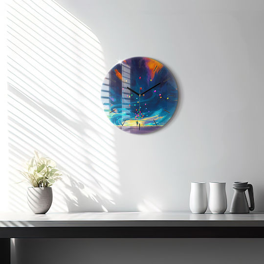 Tulup Kinder Wanduhr Glas