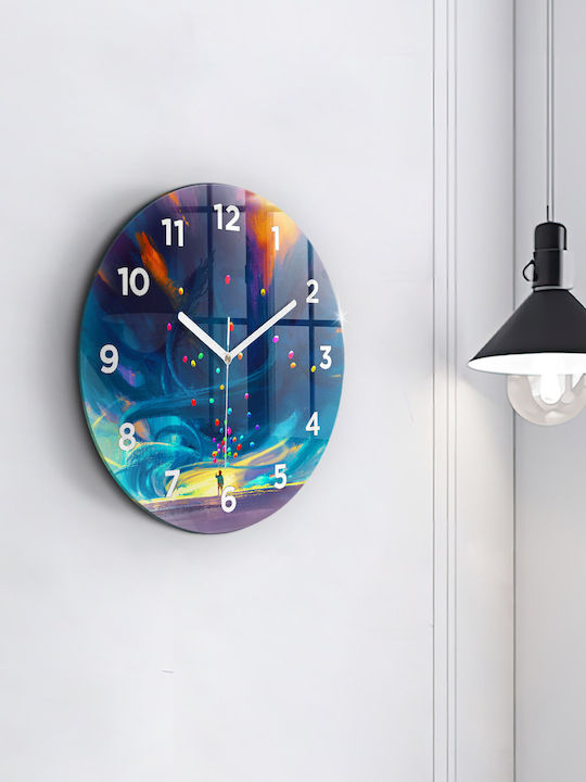 Tulup Kinder Wanduhr Glas