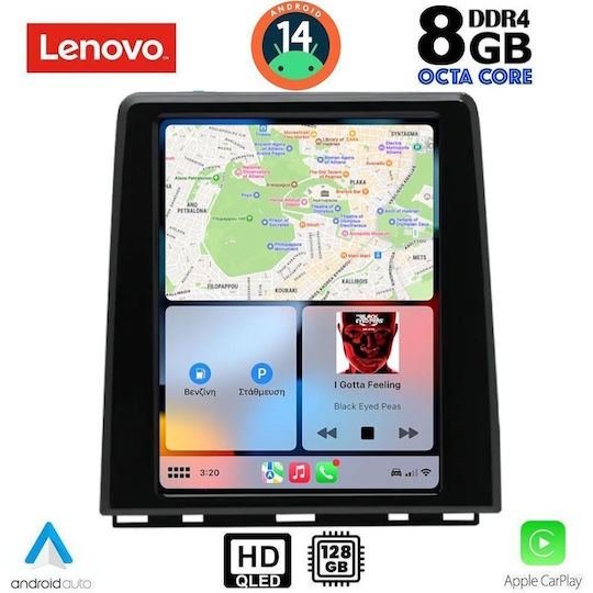 Lenovo Car Audio System for Renault Clio / Captur 2019 (Bluetooth/USB/WiFi/GPS/Apple-Carplay/Android-Auto) with Touch Screen 5.1"