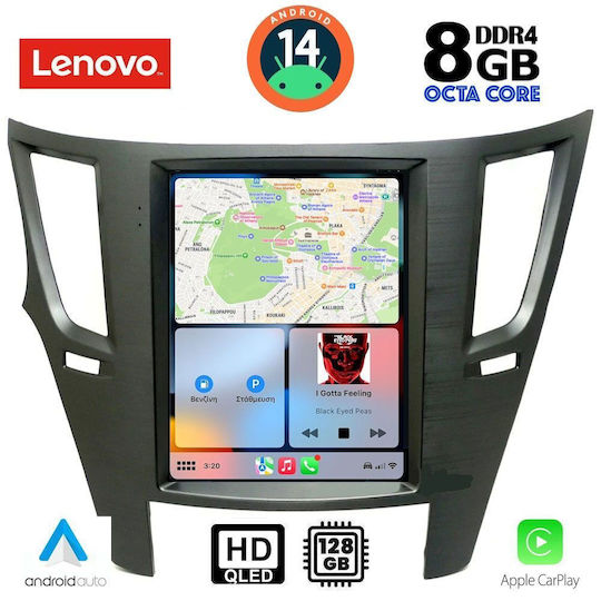 Lenovo Ηχοσύστημα Αυτοκινήτου για Subaru Legacy / Outback 2009-2014 (Bluetooth/USB/WiFi/GPS/Apple-Carplay/Android-Auto) με Οθόνη Αφής 5.1"