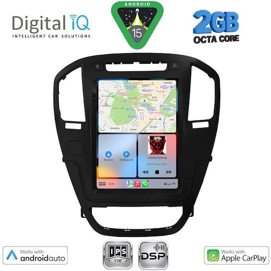 Digital IQ Auto-Audiosystem für Opel Abzeichen 2008-2013 (Bluetooth/USB/WiFi/GPS/Apple-Carplay/Android-Auto)