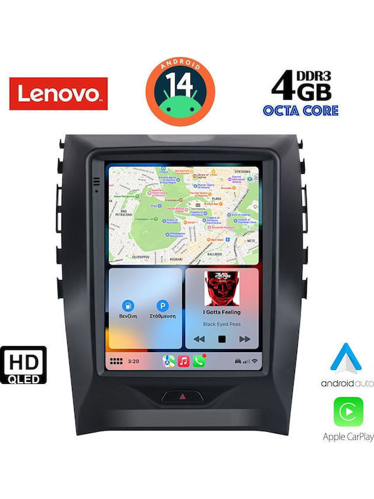Lenovo Car Audio System for Ford Edge 2015-2023 (Bluetooth/USB/WiFi/GPS/Apple-Carplay/Android-Auto)