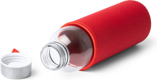 Camu Бутилка За Вода Стъклена с Винтов Капак Черна 500ml