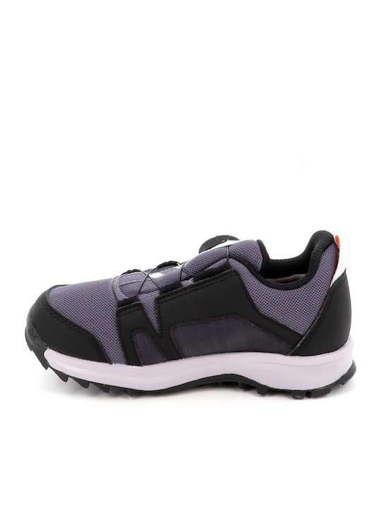 Kinder Wanderschuhe Terrex Agravic Boa Wasserdichte Lila