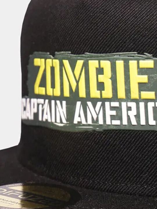 Καπέλο Marvel What If Zombie Captain America Snapback Cap Black Sb566433whi