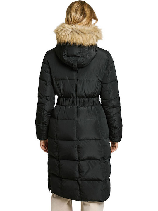 'bella' Дамско Puffer Якето за Зима Черно