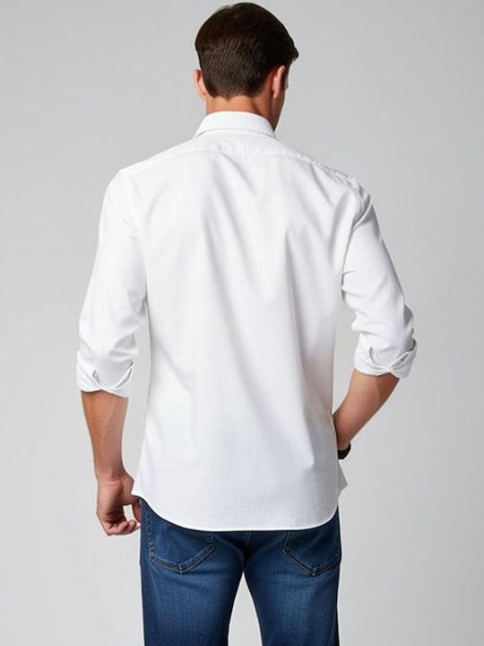 Liam Μακρυμάνικo Πουκάμισο σε Κανονική Γραμμή White