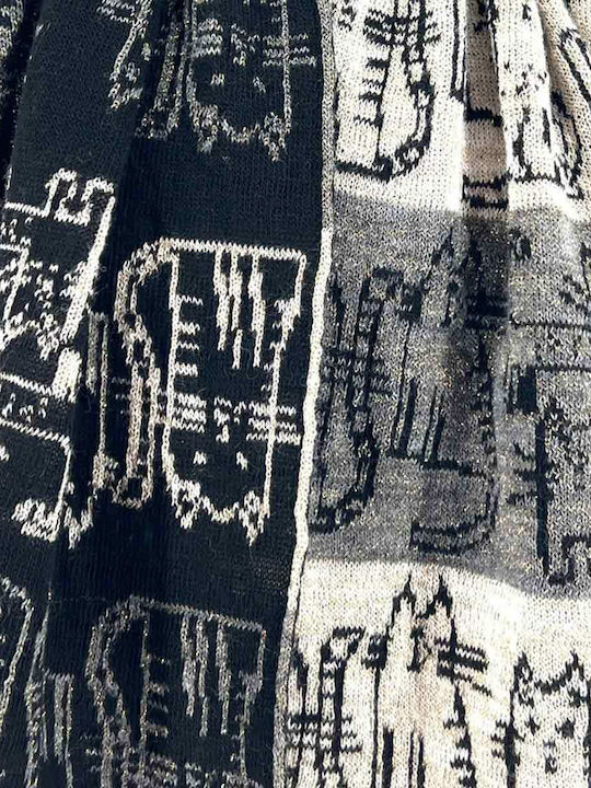 Women's Wool Scarf Black