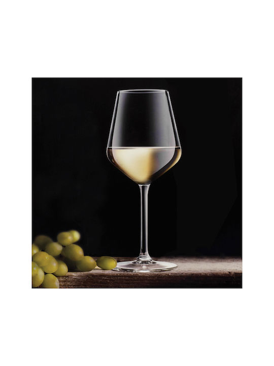 Soler Hispania Carre Set de pahare pentru Vin Alb din Sticlă Cu picior 420ml 6buc