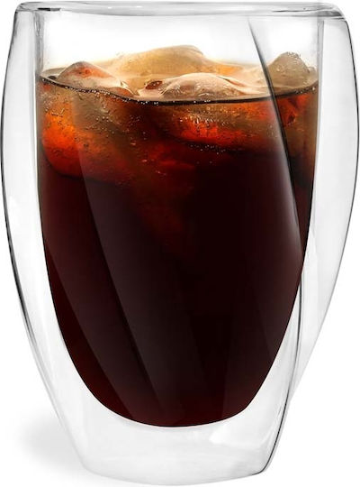 Vialli Design Cristallo Σετ Ποτήρια Κοκτέιλ / Καφέ / Freddo Γυάλινα 300ml 2τμχ