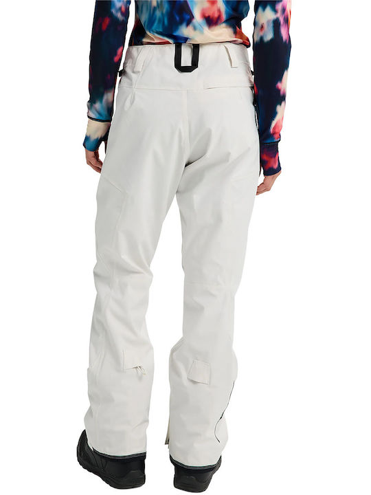 Burton Reserve 2l Stretch 3026810AR00 Women's Trousers for Ski & Snowboard White