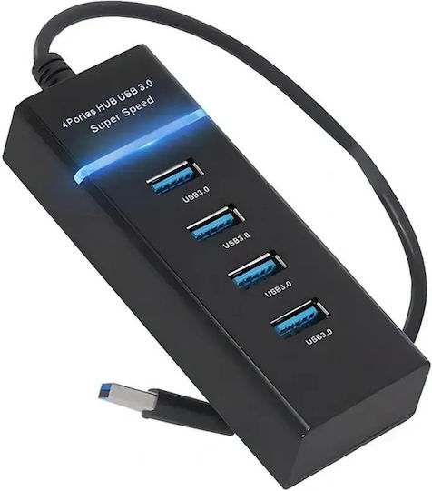 Verk Group Hub 4 Θυρών USB 3.0 με σύνδεση USB-A