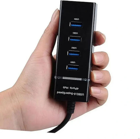 Verk Group Hub 4 Θυρών USB 3.0 με σύνδεση USB-A