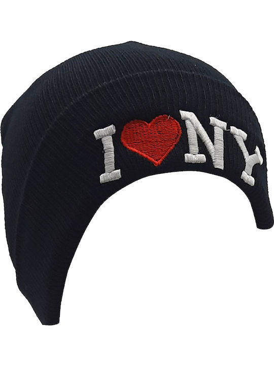 Beanie Ανδρικός Σκούφος Πλεκτός σε Μαύρο χρώμα