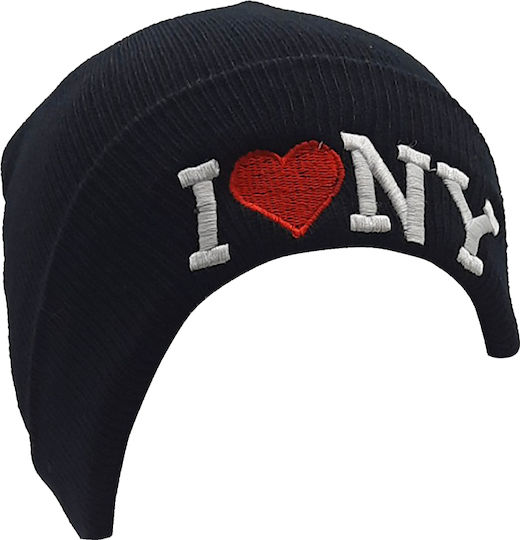 Beanie Ανδρικός Σκούφος Πλεκτός σε Μαύρο χρώμα