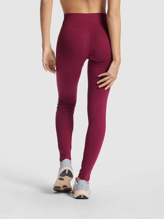 Frauen Leggings Bordeaux-white