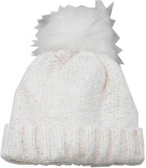 Set with Beanie Knitted in Black color