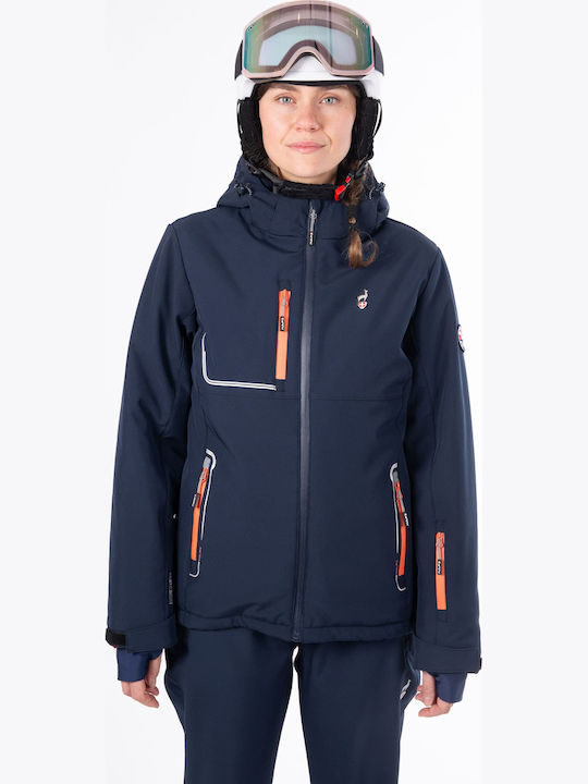 Aulp Vapor Women's Soft Shell Ski & Snowboard Jacket Blue VAPORNAF44