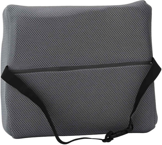 vidaXL Μαξιλάρι Πλάτης με Memory Foam 34x31.5x12cm σε Γκρι χρώμα 42012706