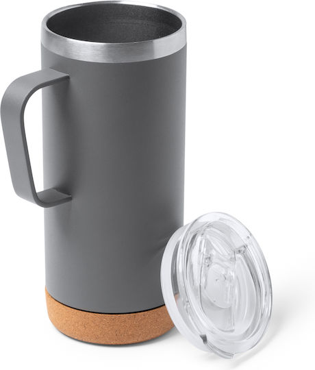 Pahar Pentru Apa Metalic Negru 600ml
