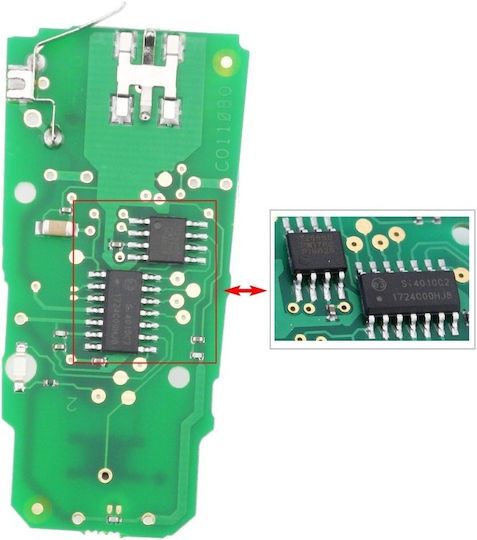 Husă Completă Pentru Chei Auto Techstar Compatibilă Volkswagen Passat B6 CC 3 Butoane 433MHz 3CO959752BA/9066-10 ID48
